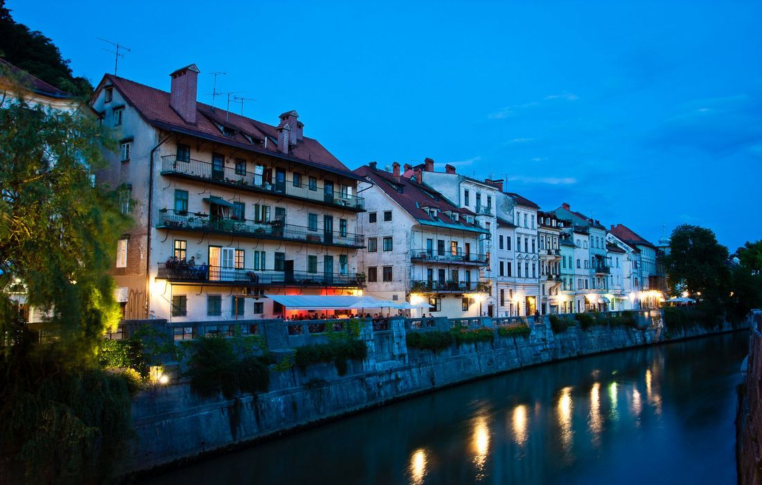 Ljubljana – city on the Ljubljanica River